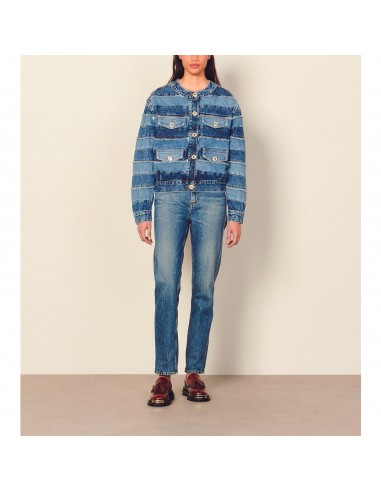 Blouson en jean court oversize sur le site 